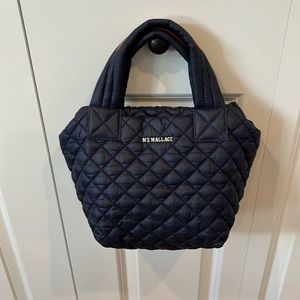 MZ Wallace mini metro tote, navy blue. Perfect condition w/dust bag!